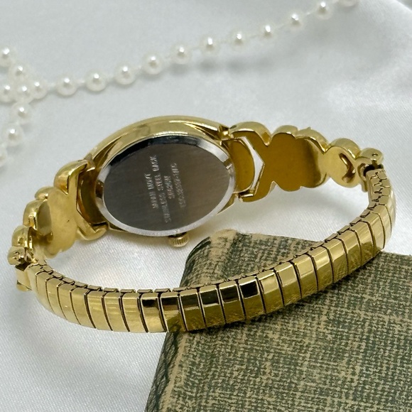 Diamanté and Pearl Watch with Mother of Pearl Dial